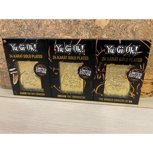 【新品未開封】遊戯王 24 KARAT GOLD PLATED 3種セット 遊戯王 24Kゴールドプレート 限定版 3体セット - メルカリ